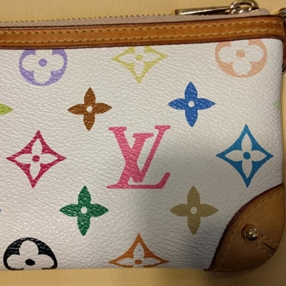 Louis Vuitton White Multicolor Pochette Milla MM Handbag - Picture 5 of 8